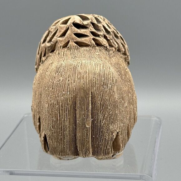 Vtg Artesania Rinconada Classic Musk Ox Figurine Signed Uruguay #2 Glazed Accent - Picture 4 of 9